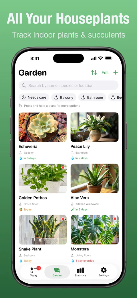 The list of plants with photos